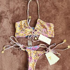 Goddess Multicolor Braided Strap with Gold Charm